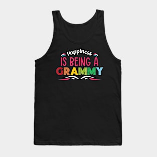 Mothers Day Cute Womens Happiness Is Being A Grammy Tank Top